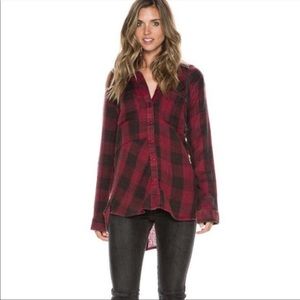 Sea Gypsies Red and Black Soft Flannel Shirt